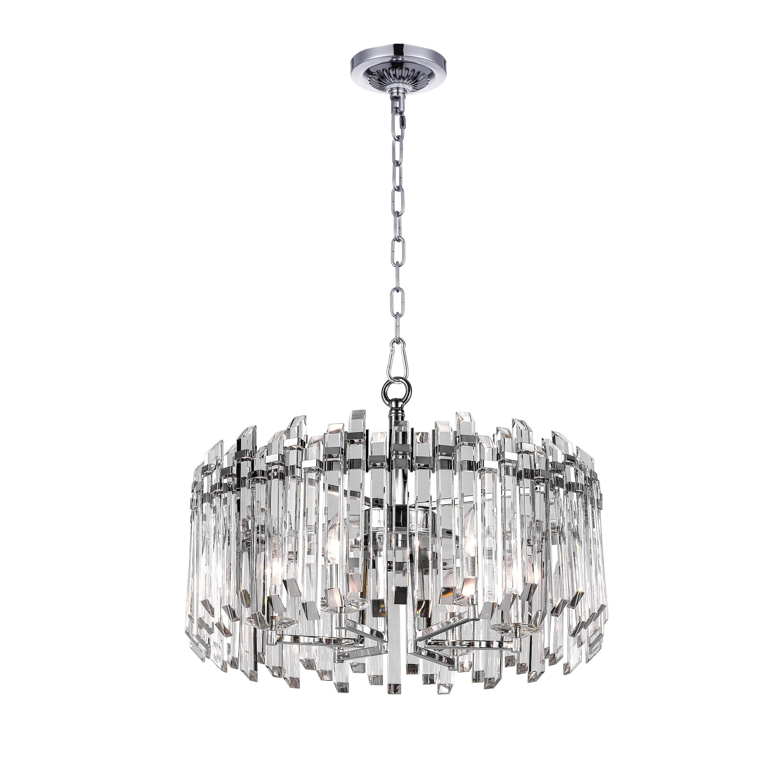 Silver Orchid Pollard Chrome 6-light Chandelier - Chandeliers For Bedrooms by Overstock.com
