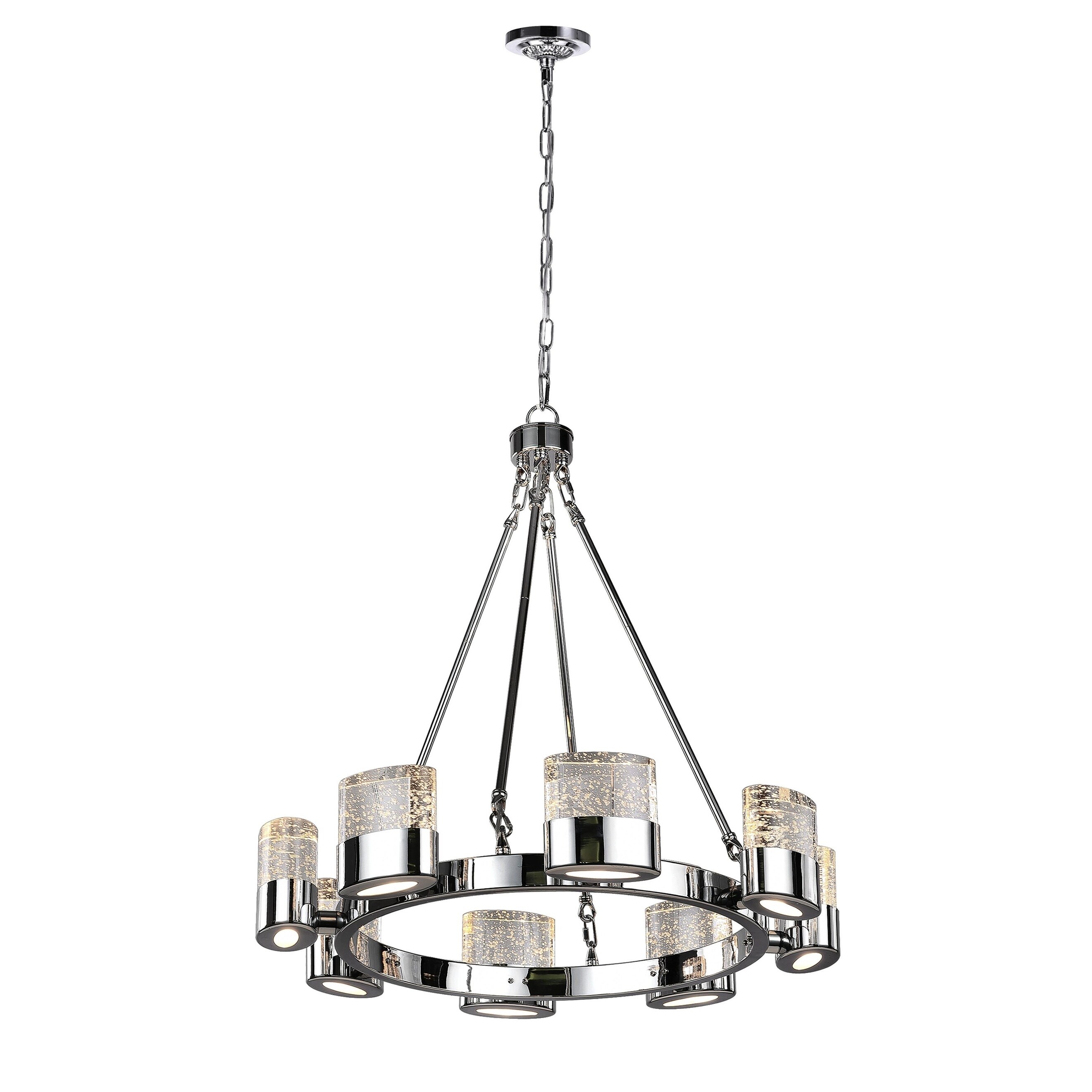 Silver Orchid Prince Chrome 8-light Chandelier - Chandeliers For Bedrooms by Overstock.com