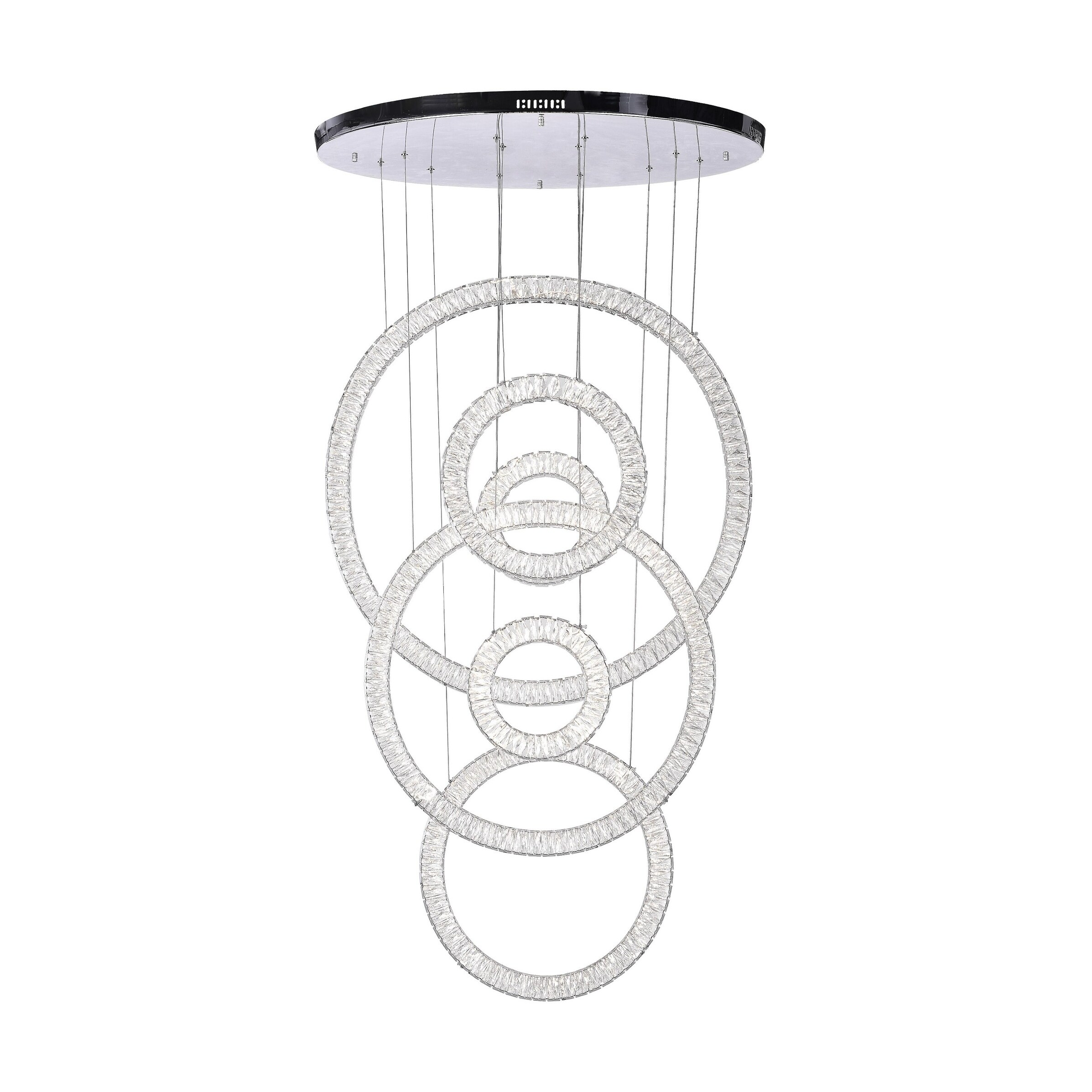 LED Chandelier with Chrome Finish - Chandeliers For Bedrooms by Overstock.com