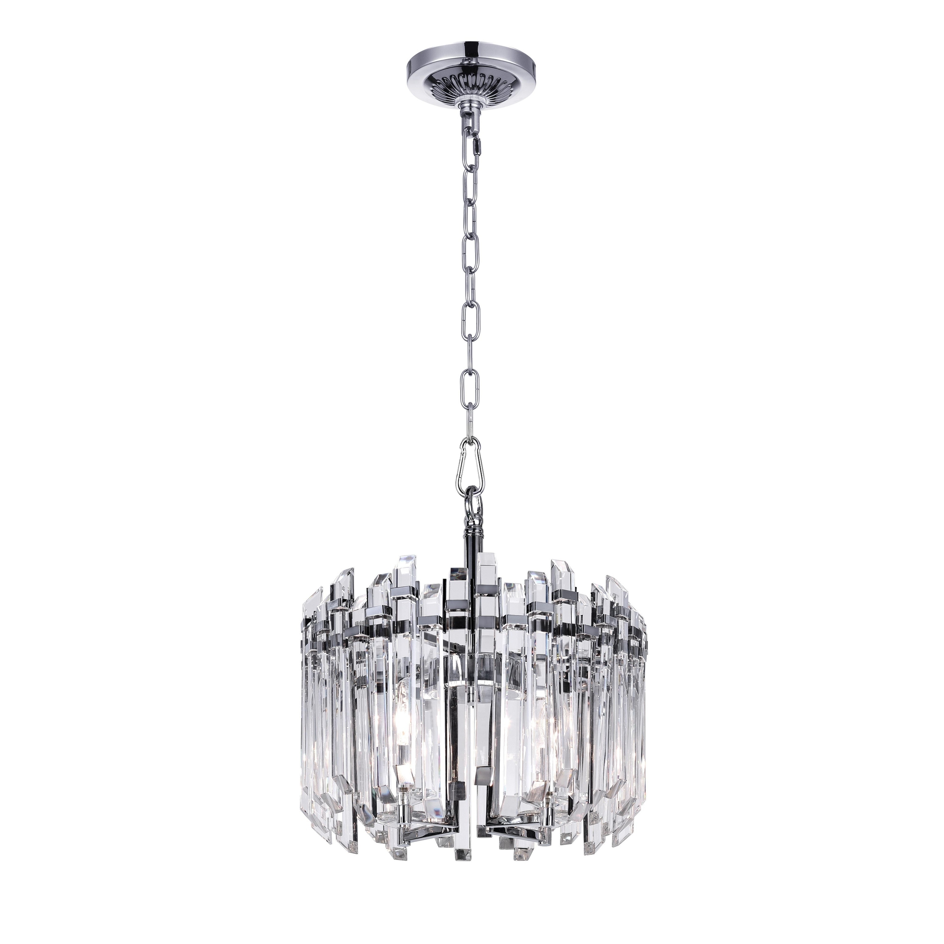 4 Light Chandelier with Chrome Finish - Chandeliers For Bedrooms by Overstock.com