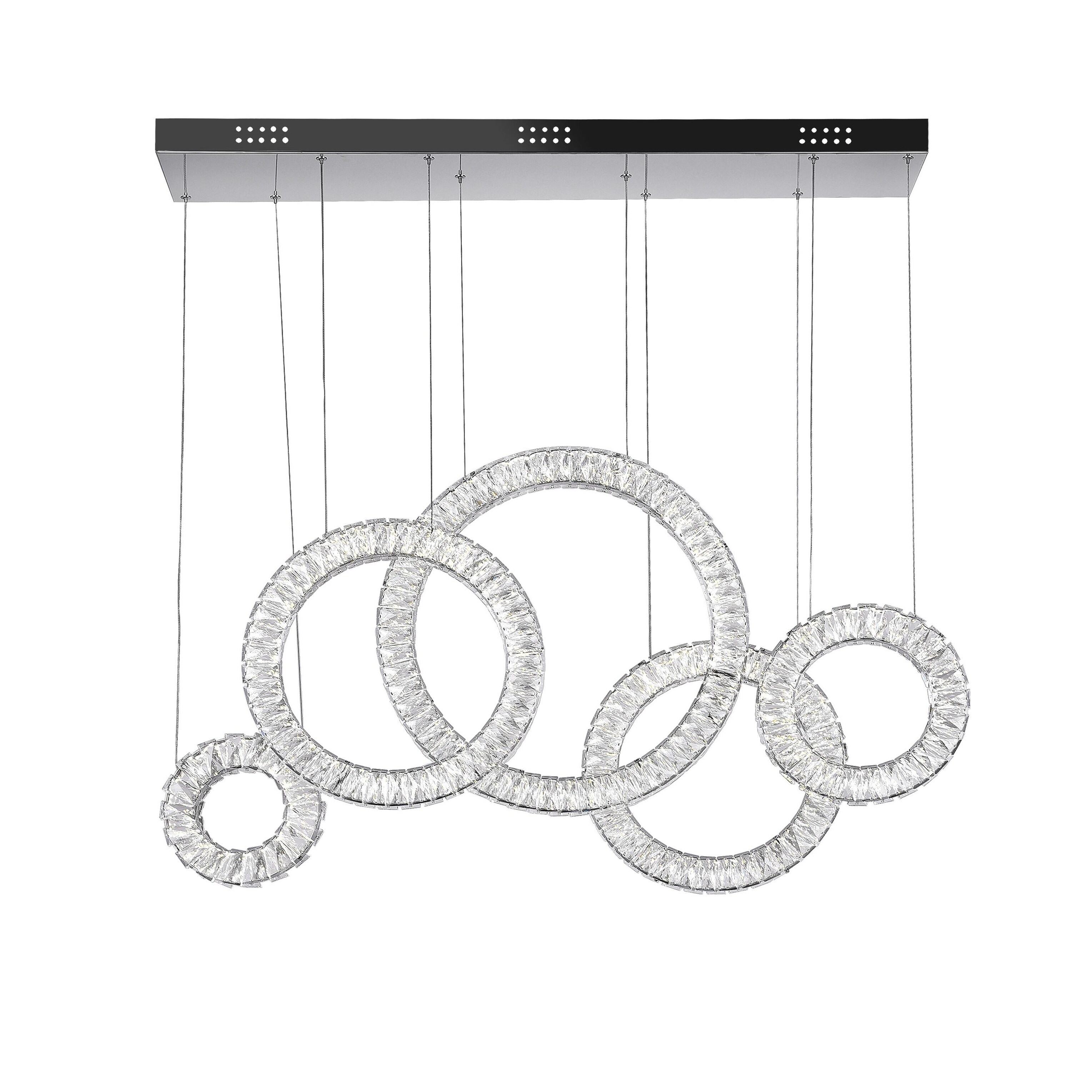 LED Chandelier with Chrome Finish - Chandeliers For Bedrooms by Overstock.com