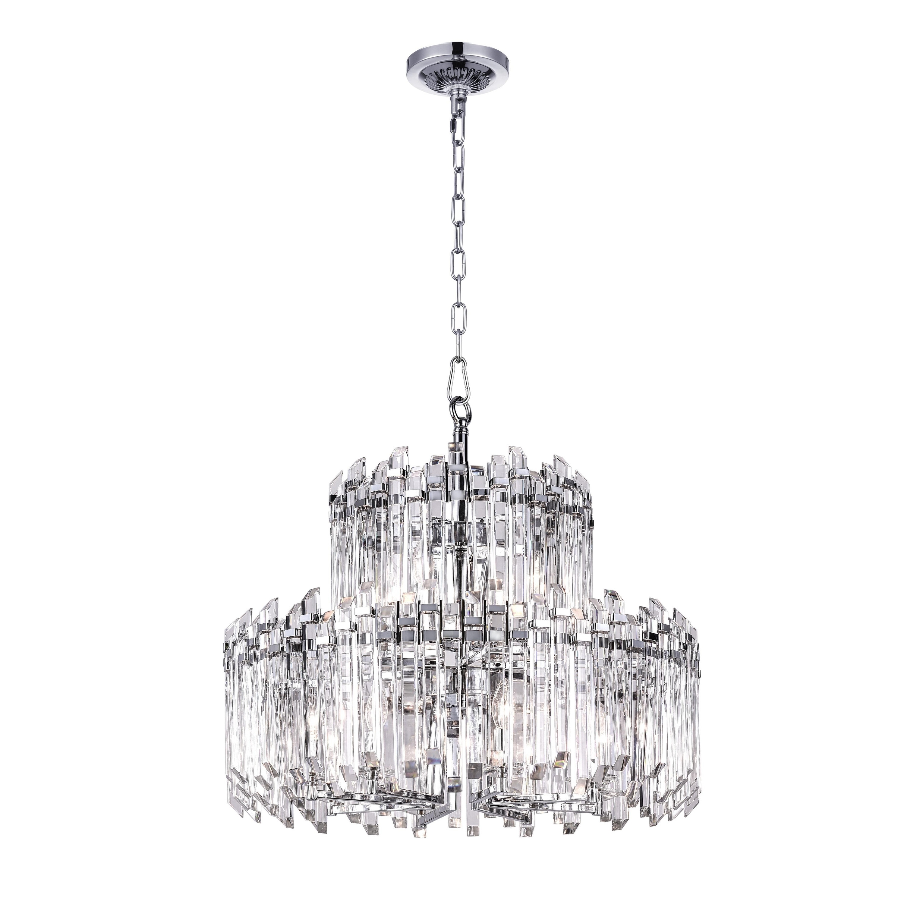 12 Light Chandelier with Chrome Finish - Chandeliers For Bedrooms by Overstock.com