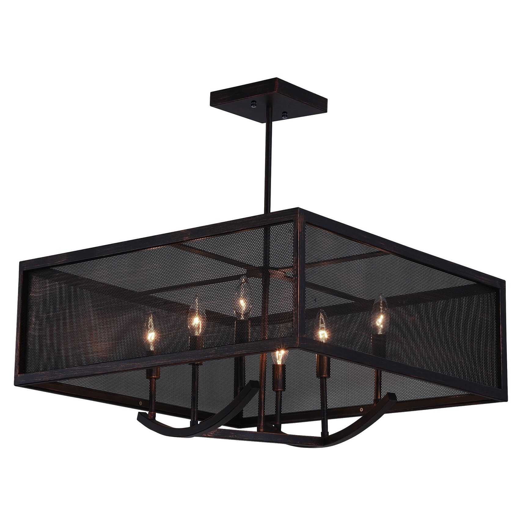 Carbon Loft Yael 6-light Chandelier with Antique Copper Finish - Chandeliers For Bedrooms by Overstock.com