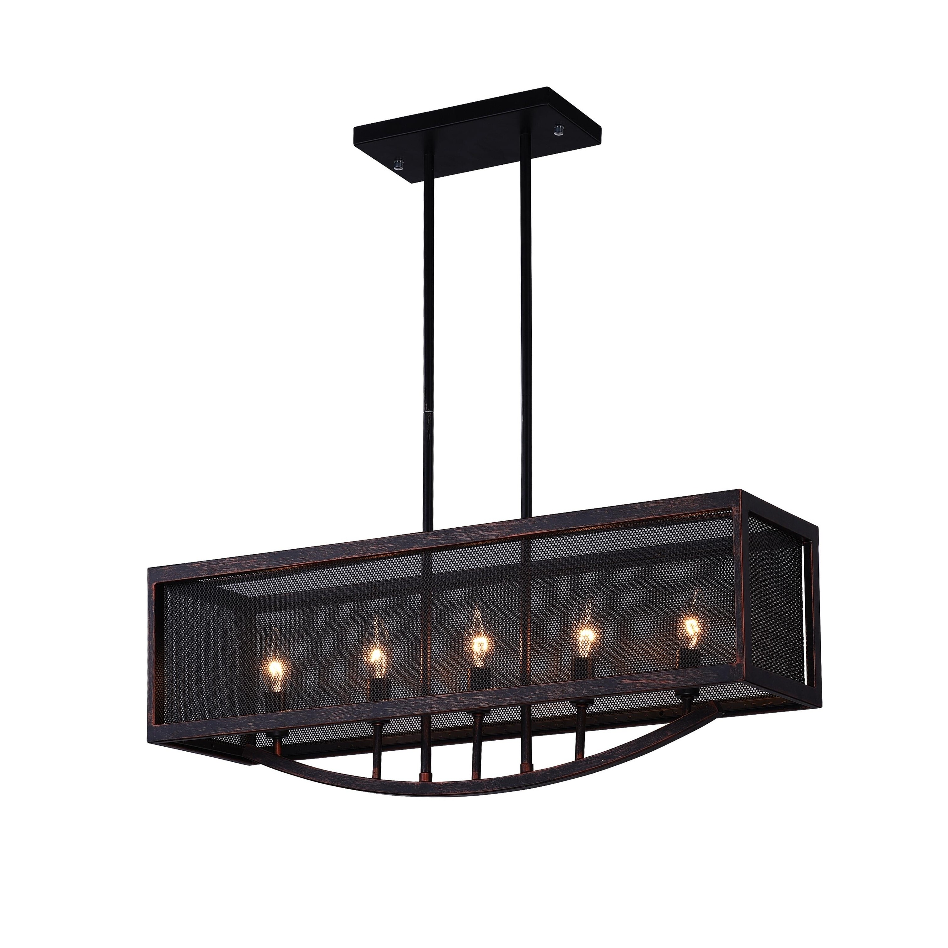 Carbon Loft Yael 5-light Chandelier with Antique Copper Finish - Chandeliers For Bedrooms by Overstock.com
