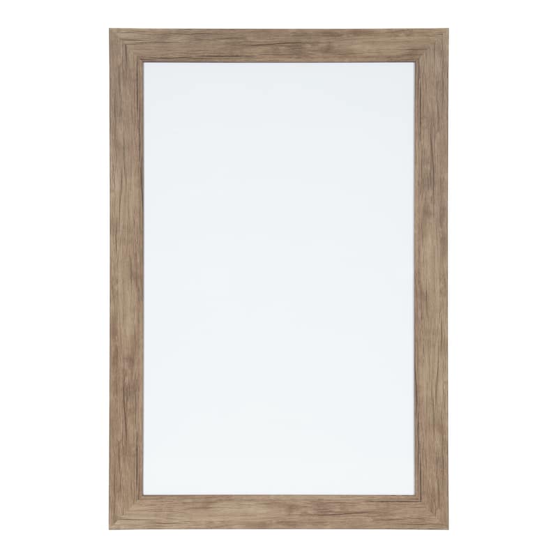 DesignOvation Beatrice Framed Magnetic Dry Erase - 18x27 - brown