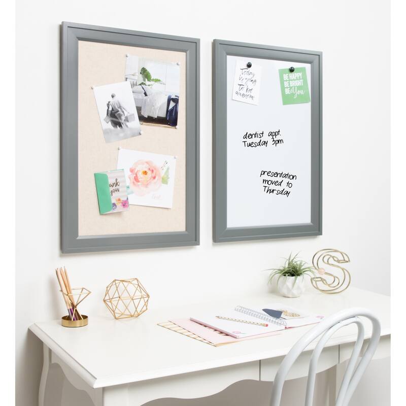 DesignOvation Bosc Framed Magnetic Dry Erase