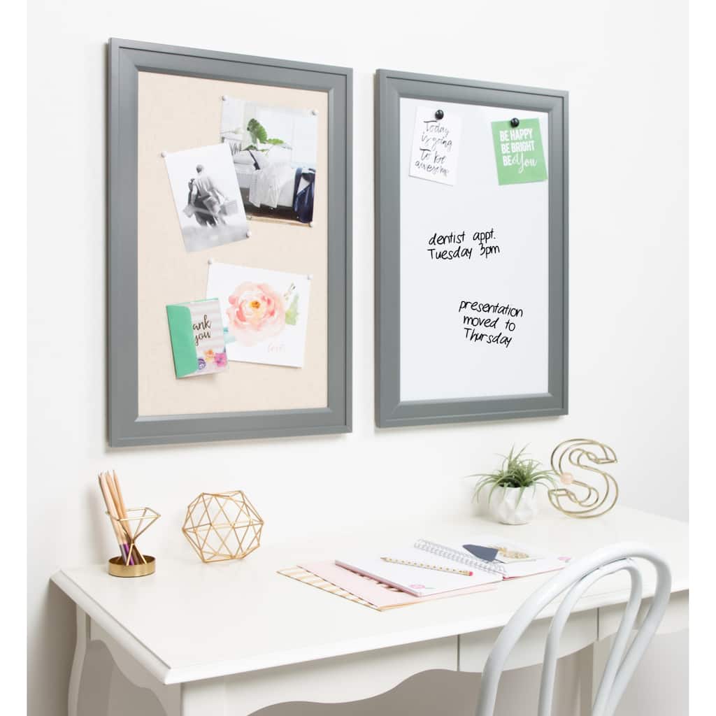 DesignOvation Bosc Framed Magnetic Dry Erase