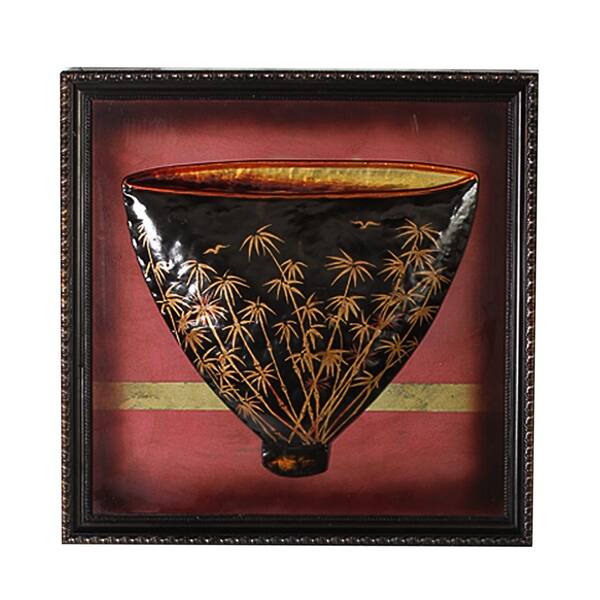 Shop Essential Decor Beyond 2pc Modern Metal Vase Wall Decor