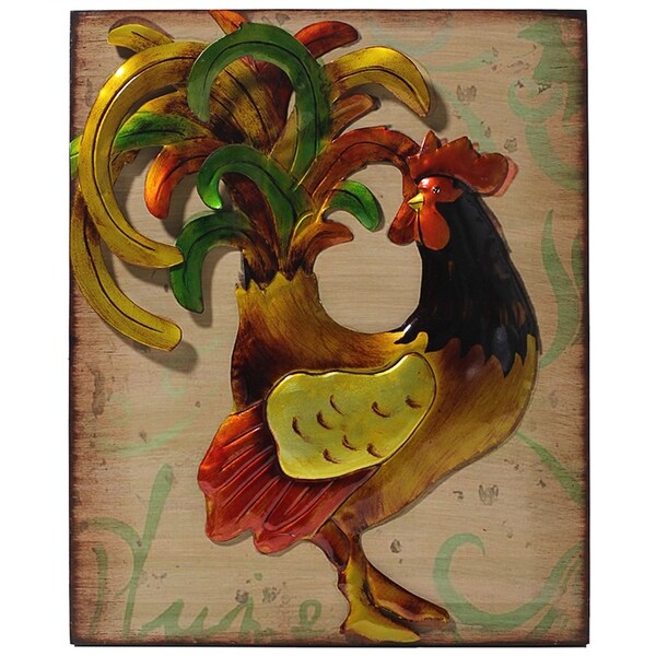 Essential Decor & Beyond Rooster Metal Wall Decor EN40174