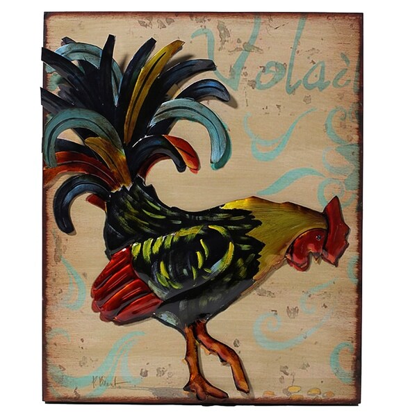 Essential Decor & Beyond Rooster Metal Wall Decor EN40175