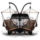 preview thumbnail 5 of 3, Hammaka Hammock Hitch Stand with Two Cradle Chairs and Parachute Hammock Brown