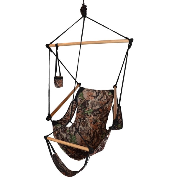 Hammaka Trailer Hitch Stand with Camo Cradle Chairs Combo On