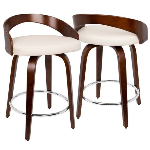 Carson Carrington Stavanger Mid-century Modern Counter Stool (Set of 2)