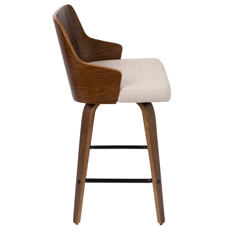 Carson Carrington Adrianna 26" Upholstered Counter Stool (Set of 2)