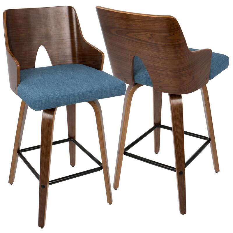 Carson Carrington Adrianna 26" Upholstered Counter Stool (Set of 2)