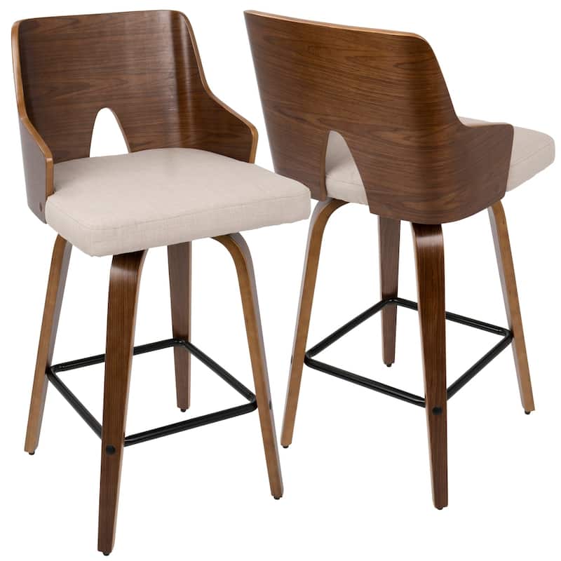 Carson Carrington Adrianna 26" Upholstered Counter Stool (Set of 2)