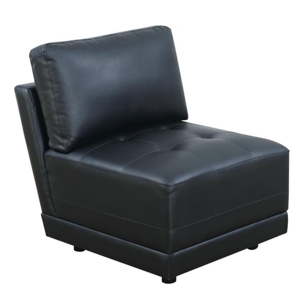 Cottage Bonded Leather Armless Chair
