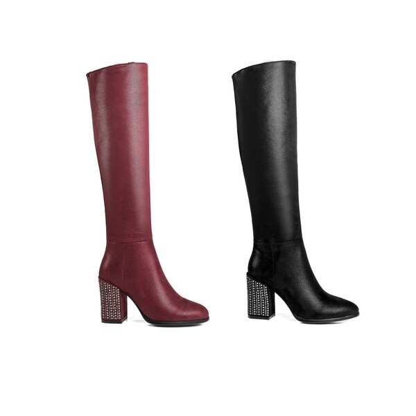 metallic slouch boots