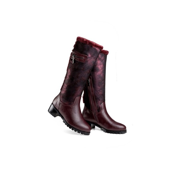 two tone womens boots