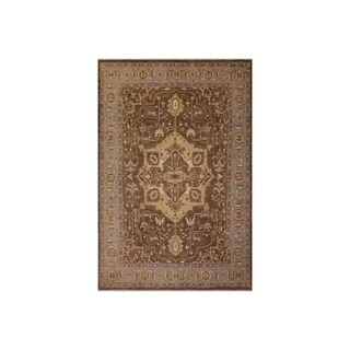 Kafkaz Peshawar Hosea Brown/Gray Wool Rug - 8'11 x 11'9 - 8 ft. 11 in ...