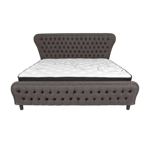 Shop Offex Cartelana Tufted Upholstered King Size Platform Bed