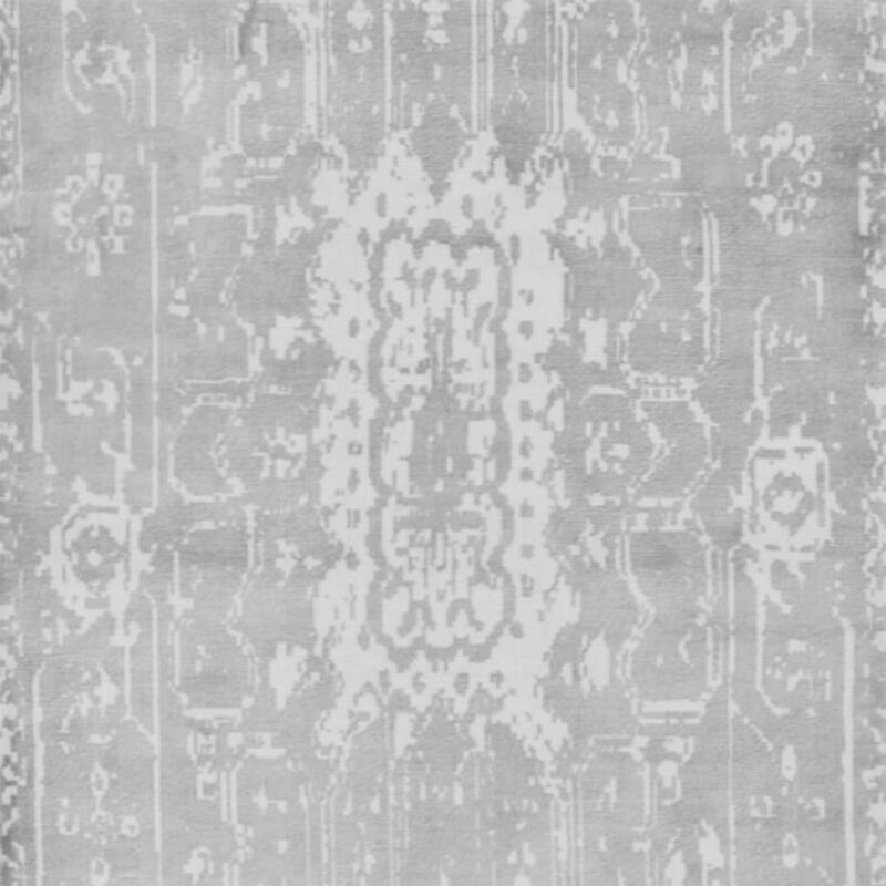 Handmade Distressed Silk Rug (India) - 2'6 x 10'