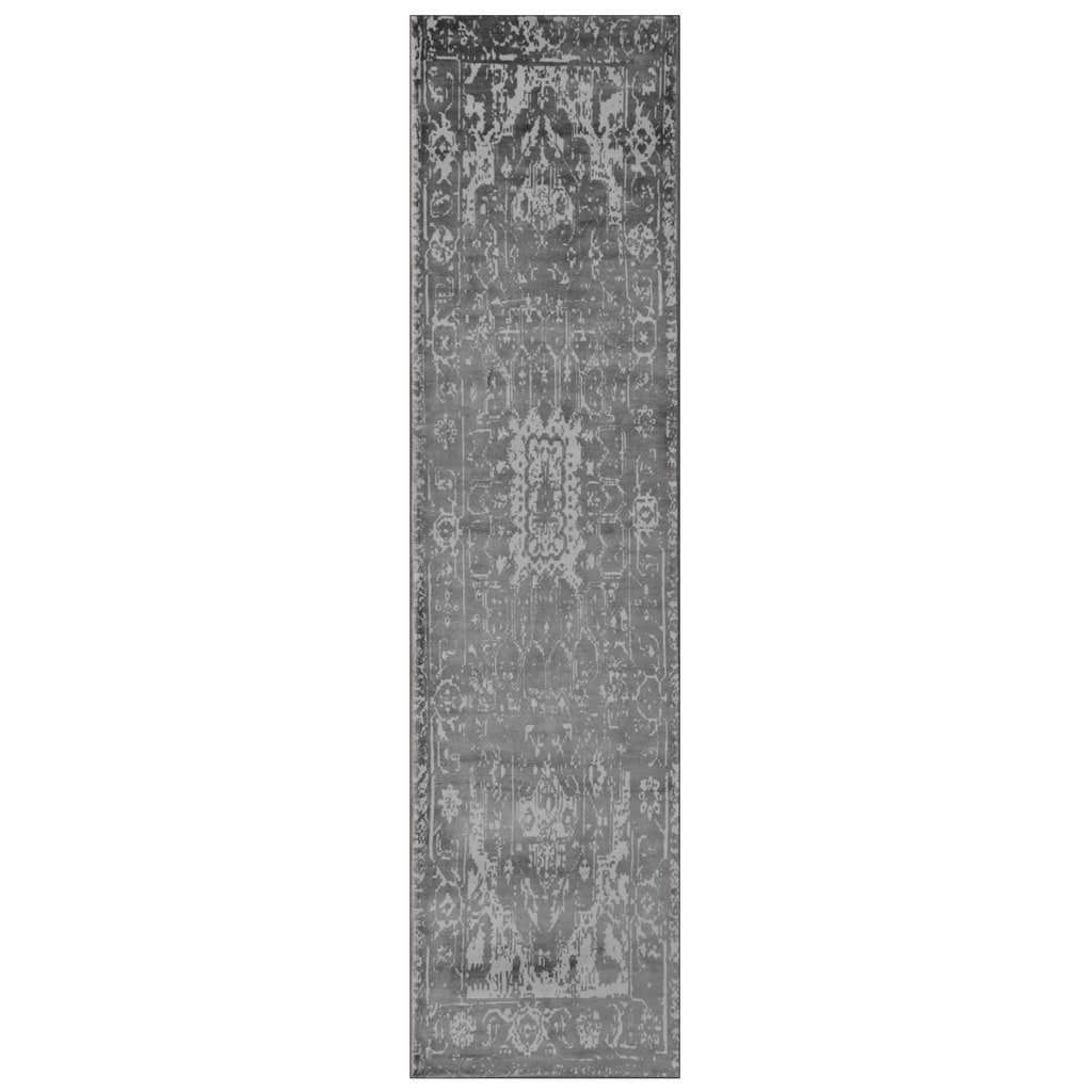 Handmade Distressed Silk Rug (India) - 2'6 x 10'