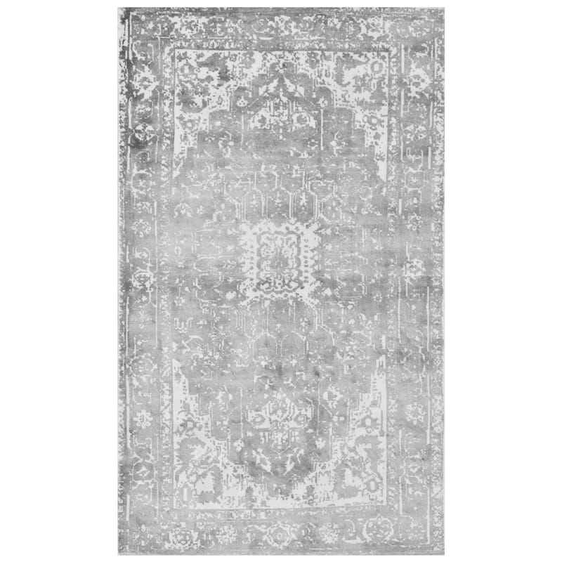HERAT ORIENTAL Handmade Distressed Silk Rug - 3' x 5'