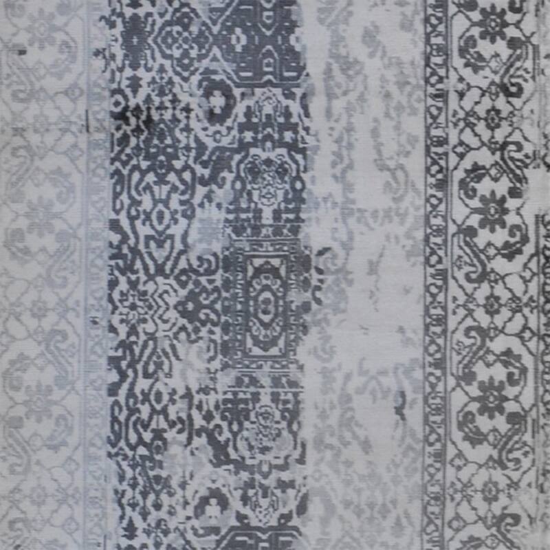 Handmade Distressed Silk Rug (India) - 2'6 x 10'