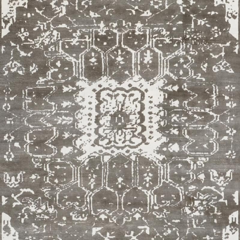 Handmade Distressed Silk Rug (India) - 8' x 10'