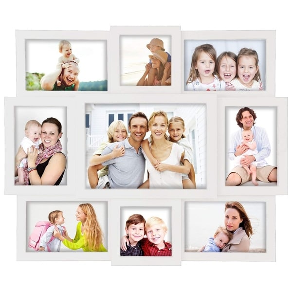 Jerry & Maggie - Photo Frame 16x19 White Picture Frame Selfie Gallery Collage Wall Hanging for 6x4 Photo