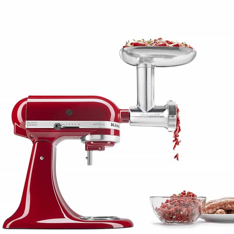 KitchenAid Metal Food Grinder Attachment & Sausage Maker Kit for KitchenAid Stand Mixers