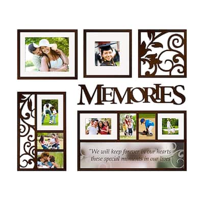 Jerry & Maggie - Photo Frame | Plaque | Mirror College Frame - Wall Decoration Combination - Black PVC Picture Frame