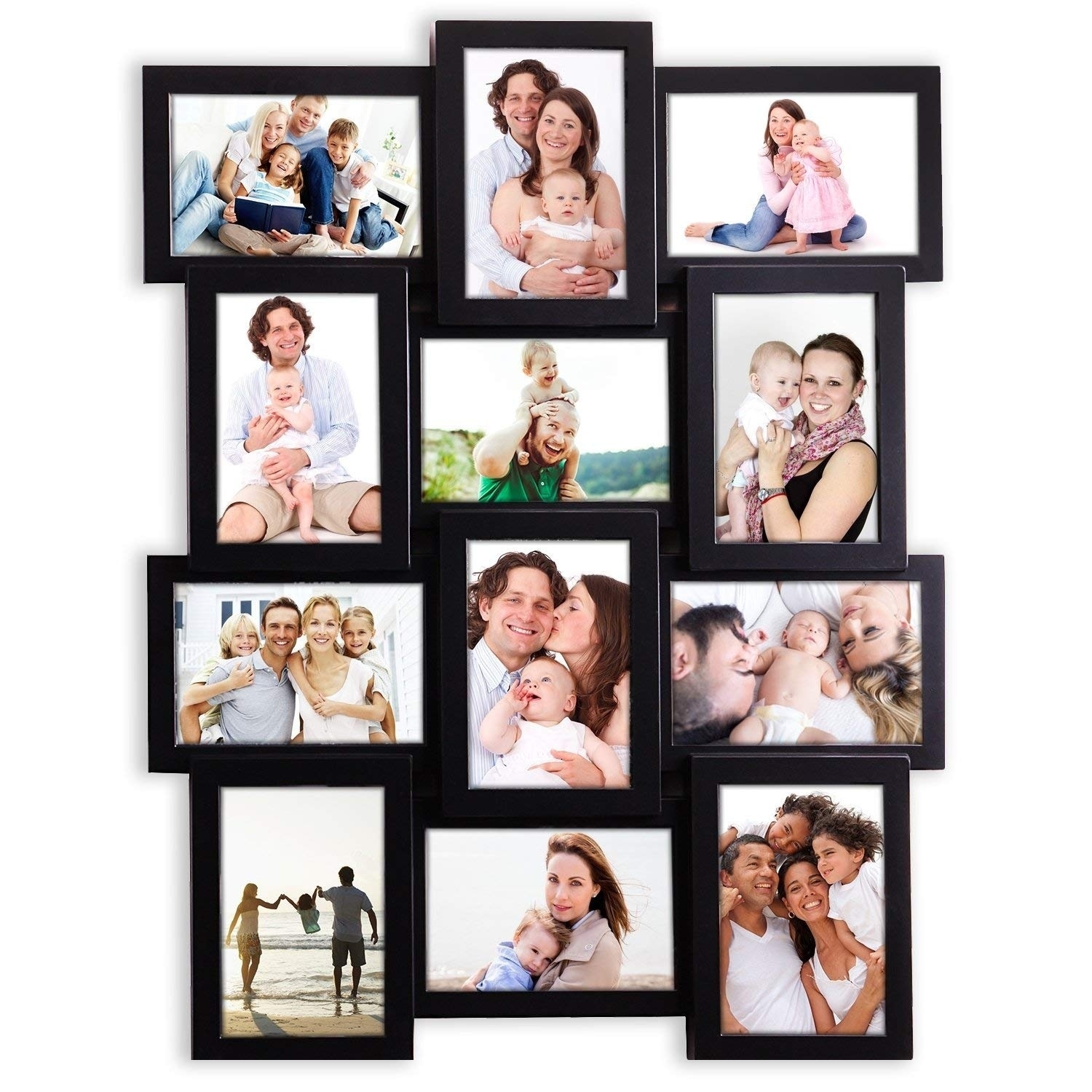 Jerry & Maggie - Photo Frame | Plaque College Frame - Wall Decoration Combination - Brown PVC Picture Frame Selfie Gallery Collage with Hanging