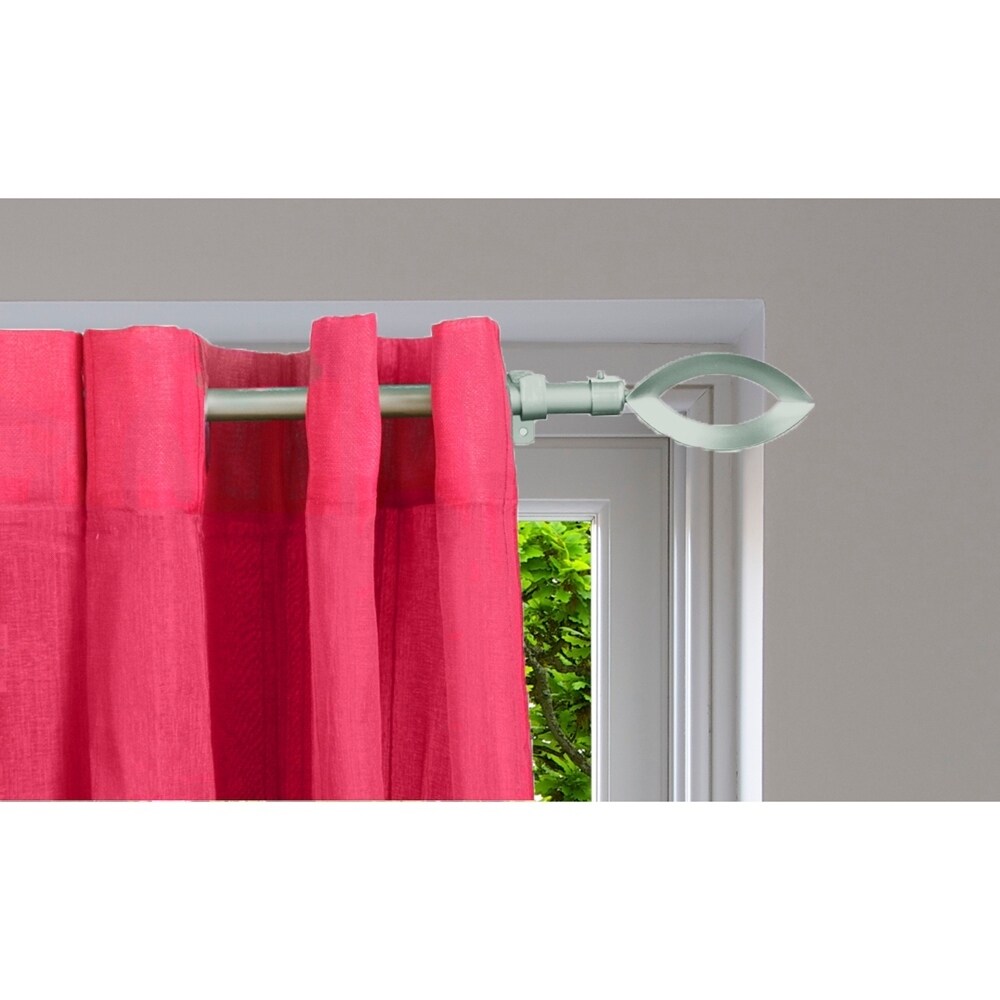 Shop Extendable Curtain Rod 53 To 82 L Diam 0 75 Inches Open Ove