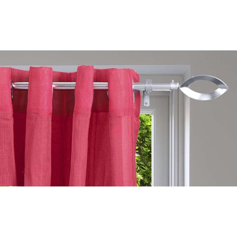Shop Extendable Curtain Rod 53 To 82 L Diam 0 75 Inches Open Ove