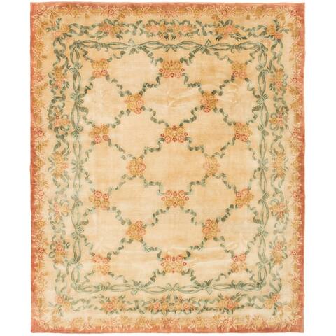 Hand-knotted Kathmandu Ivory Wool Rug