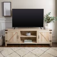 The Gray Barn Kujawa 70-inch Barn Door TV Stand Console - 70 x 16 x 24h