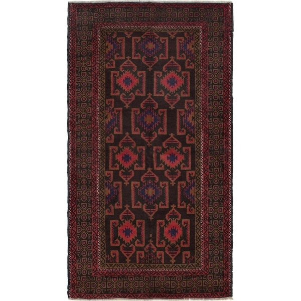 ECARPETGALLERY Hand-knotted Kazak Red Wool Rug - 4'0 x 6'7