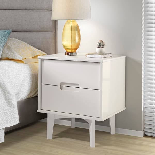 Shop Black Friday Deals On Carson Carrington Longyearbyen Mid Century Modern Nightstand Overstock 25482942 White