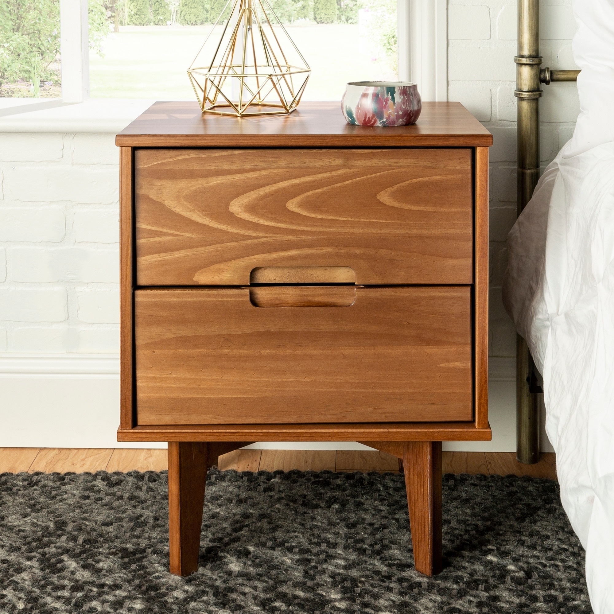 Shop Black Friday Deals On Carson Carrington Longyearbyen Mid Century Modern Nightstand Overstock 25482942 White