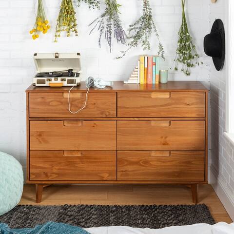 Carson Carrington Gammelstaden Mid-century 6-drawer Dresser - 52 x 16 x 33h