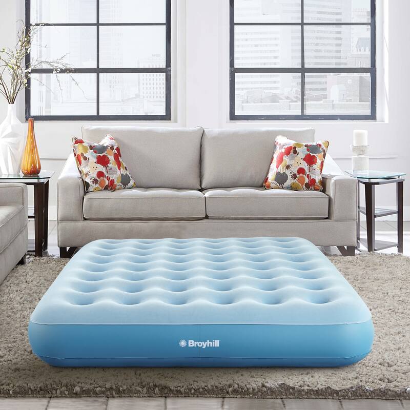 Broyhill 10 inch Sleep Express Comfort Top Coil Air Bed Mattress, with External Pump