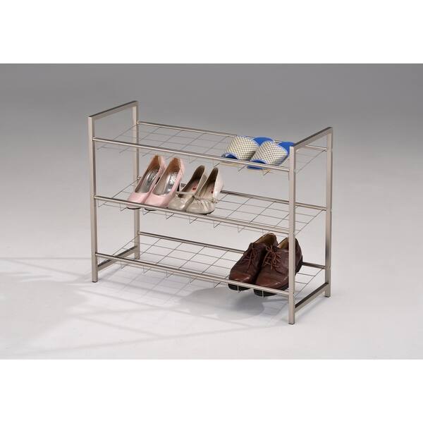 Shop Modern Shoe Rack Chrome Overstock 25483034