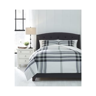 Stayner Black/Gray King Comforter Set - Overstock - 25483097