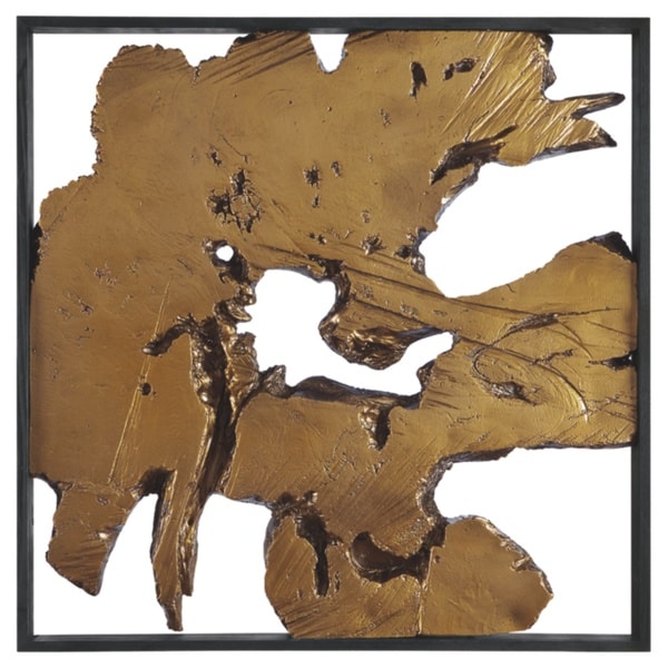 Fabiana Contemporary Black/Gold Wall Decor