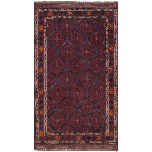 ECARPETGALLERY Hand-knotted Teimani Dark Copper Wool Rug - 3'4 x 5'5