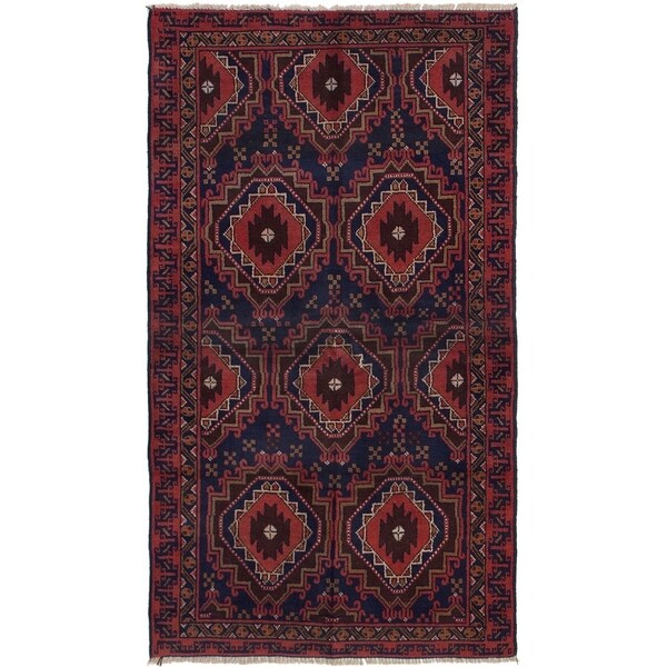 ECARPETGALLERY Hand-knotted Kazak Dark Copper Wool Rug - 3'3 x 5'11