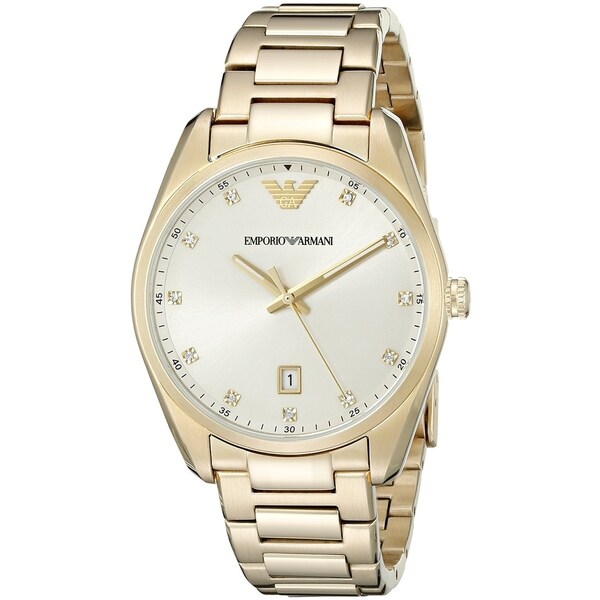 armani gold watch womens