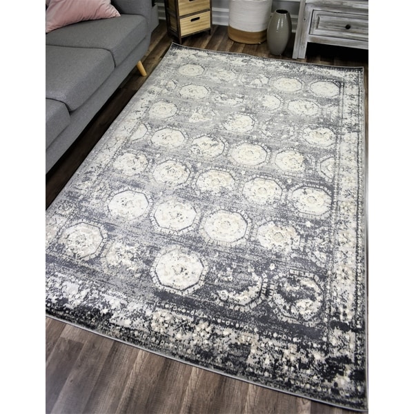 Maxwell Vintage Transitional Rug Slate